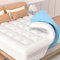 Topper para colchón, 160 x 200 cm, 10 cm de altura, colchón de espuma viscoelástica con 4 bandas antideslizantes, dos grados de dureza H2, certificado Öko-Tex®, gel Mattress Topper