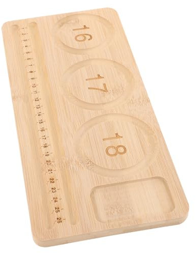 VALICLUD Planche De Perles En Bois Pour CréAtion De Bijoux - Plateau Diy Avec Mesure Long 28.5 Cm Design ÉCologique Pour Bracelets