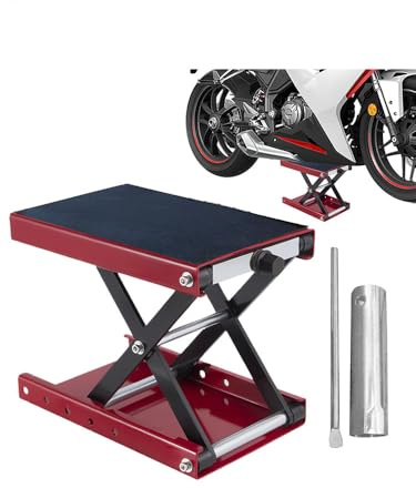 Cavalletto sollevatore per moto, a forbice, ampio, per sollevamento moto, compatto, accessori rapidi per scooter, equitazione, garage, officina, manutenzione domestica e commerciale