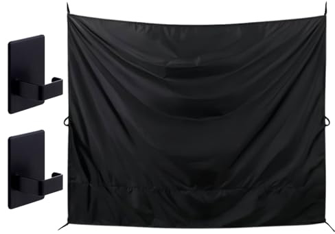 Nanmiyan Drapes Privacidad De Automóvil Grande Negro, 2 Ganchos Magnéticos, 230x180 Cm, Cortina Ducha De Puerta Trasera Reutilizable para Salidas Familiares Que Viajan por Carretera