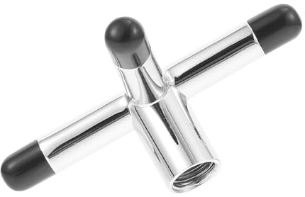 Beavorty Support de Queue de Billard Métallique Argenté Porte-queues Croisé 1 Pièce Accessoire pour Tables Billard Pont de Queue Portable pour Snooker