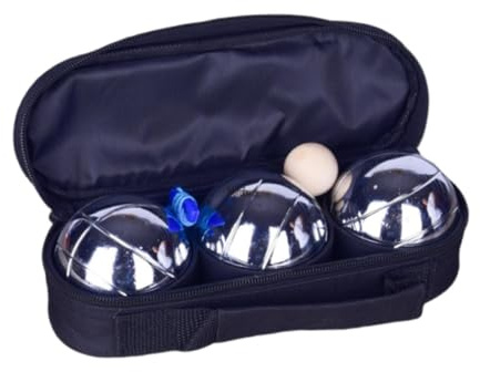 Okiyakusama 8 Piezas Bocce Bolas Juego Boules con Bolsa Portátil Bolas Metálicas Resistentes para Actividades Recreativas Adecuado para Fiestas Escuela