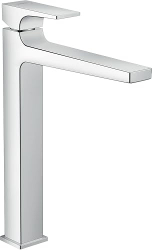 hansgrohe Wasserhahn Metropol (Armatur mit Auslauf Höhe 260 mm und Push-Open Ablaufgarnitur) Chrom