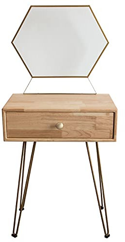HUHAORAN2021 Directry Tavolo vanità con Specchio, Tavolo da spogliatoio con 1 cassetto, Regalo for Mamma, Ragazza, Donne, scrivania da Letto for Camera da Letto, Bagno Tabella di vanità