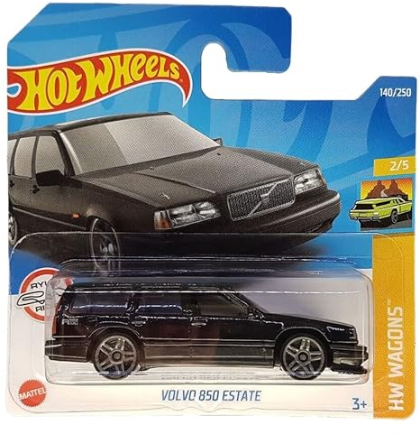 Hot Wheels - Volvo 850 Estate - HW Wagons 2/5 - HCX36 - Short Card - Black - Ryu´s Rides - Mattel 2022