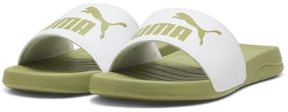 PUMA Unisex Adults POPCAT 20 Slide Sandal, PUMA WHITE-CALMING GREEN, 39 EU