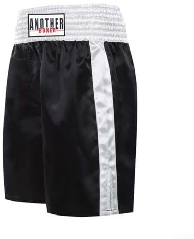 Fusion Short de Course Homme Gym Shorts Muay Thai Short Respirant Boxe pour MMA Muay Thai Entraînement Ceinture Elastique (L) Noir