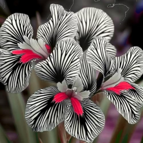 Iris Bulbs Mix for Planting Now UK/Natural Organic/Greening Flower/Good for Containers/Strong Plants That Grow Well/Cut Flowers/Wedding Flowers.-6 Bulbs-F