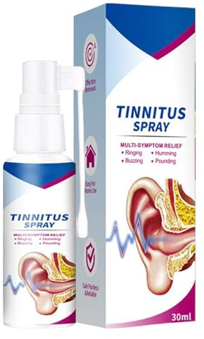 Öronspray Portabel Skonsam och Lindrande, Rengörande, Brusreducerande Dimma | 30 ml tillskott för ringande öron För Vuxna, Kvinnor, Män, Hemmabruk, Resor och
