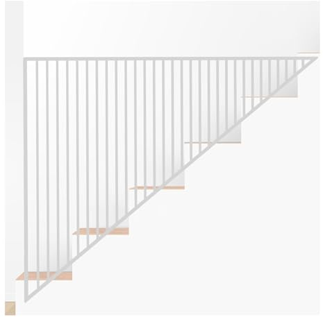 Indoor Stair Railing, Metal Slat Room Divider & Privacy Screen, Gold Fence Handrail Extension for Stairwell (39.4x39.4in) - Stylish Home Safety Solution