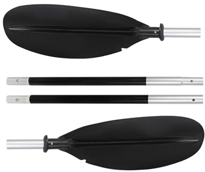 Genérico Remos De Kayak Ligeros | Palas Ajustables - Herramienta de Remo Desmontable de Aleación de Aluminium Doble Cabeza para Pesca Deporte Río Lago Juventud Adulto Deportes Acuáticos