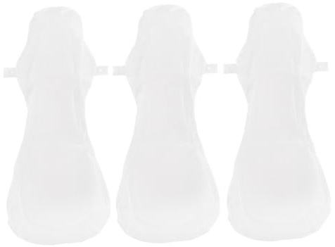 POPETPOP Compresas Algodón Lavables 3 Unidades 420 MM para Menstruación Uso Diario y Postparto Toallas Sanitarias Absorbentes Antibacterianas