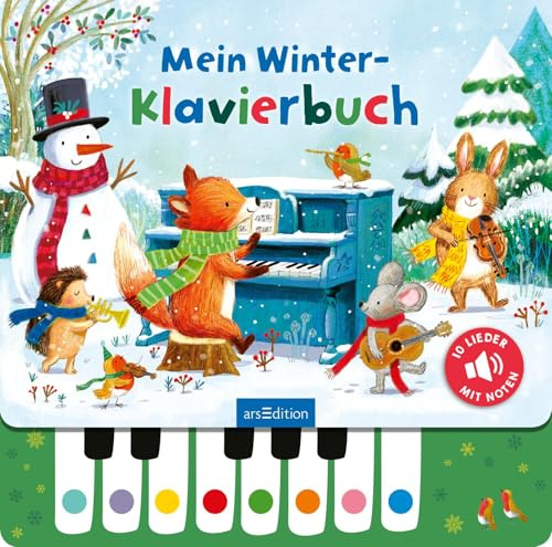 Mein Winter-Klavierbuch: Die schönsten Winter- und Weihnachtslieder zum Selberspielen | interaktives Soundbuch für Kinder ab 3 Jahren