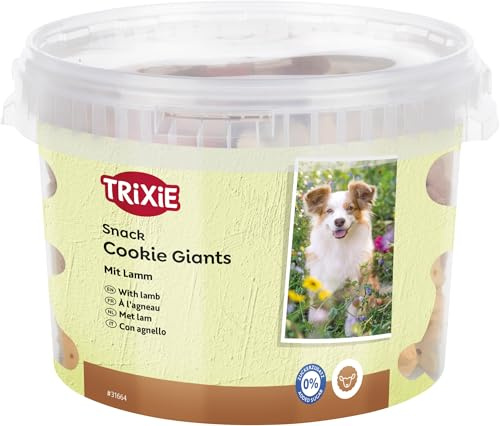 TRIXIE Cubo Snacks Galletas Gigantes, Cordero, ø7cm, 1.250 g, Perro