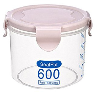 Benoon Barattolo Da Cucina In Plastica Trasparente, Snack, Tè, Chicchi Di Caffè, Frutta Secca, Cereali, Contenitore Per La Conservazione, 3 Formati Disponibili 600ml