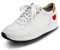 VITAFORM Sneaker Damen I atmungsaktive Schuhe I gelenkschonende Halbschuhe I Reißverschluß für leichten Einstieg I austauschbares Luftpolsterfußbett I Schock Absorber I 100% Hirsch-Leder weiß 43
