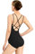 Mulnall Damen Tanz Ballett Camisole Trikot Crisscross Straps Back, Full Front-Futter(23938-06-M)
