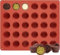 Stampo per Cioccolato in Silicone per burro di Arachidi Stampi per Cioccolatini Stampo per Cioccolatini con 30 Cavità Stampi Caramelle Riutilizzabili，per burro di Arachidi, Cioccolato, bombe cheto