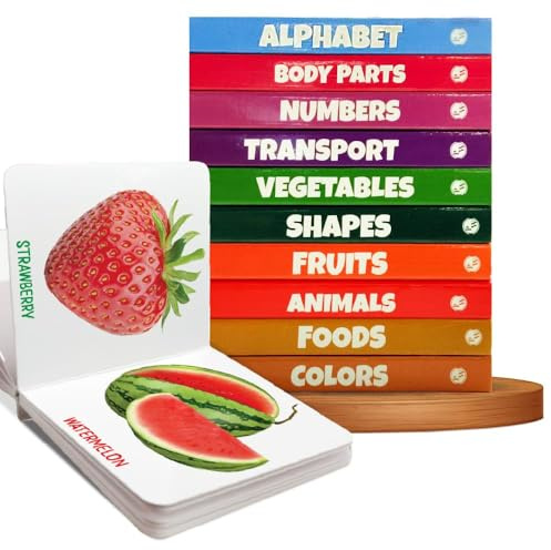 PW Kids First Library Box Set of 10 Board Books l Gift Set for Children Ages 1, 2, 3, 4, 5 Years