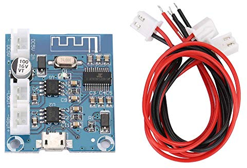 Scheda amplificatore Bluetooth 5W + 5W, 2 canali Modulo amplificatore di potenza audio Modulo 4.2 Altoparlante stereo digitale DC 5V 2A