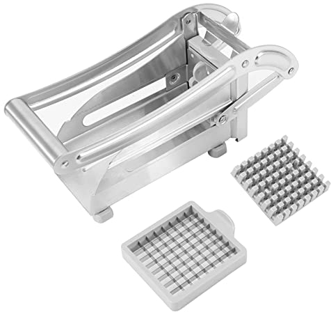 Dioche Tagliapatate, Taglia Patate Fritte in Acciaio Inox, Taglierina per Patatine Fritte, Grattugia per Verdure per Uso Domestico e Commerciale