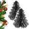 weihnachtliche Schmuck Dekoration (Baum klein 2er Set, Grau)
