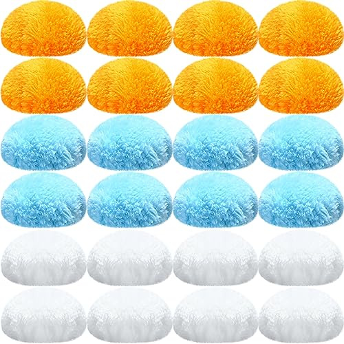 Preboun 24 Pcs Washable Pads for Body Sculpting Machine, Washable Massage Pad, Fiber Pads Replaceable Cloth Covers Replaceable Massager Cloth Covers for Comfortable and Effective Massaging