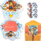 Huanmin Carte Invitation Anniversaire Patrouille, 12 Carte Invitation Patrouille, Invitation Anniversaire Enfant, Nvitation Anniversaire Garcon/Fille