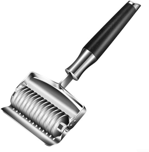Tagliapasta manuale in acciaio inossidabile, taglierina a reticolo con affettatrice 13/19 per tagliare pasta, tritare aglio (A)