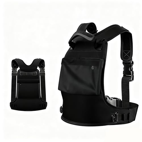 MRDEER Ski Gurt Kinder 2-8 Jahre - Weste mit 2x 163cm Lang-Leinen für sicheren Abstand & Kontrolle - Vielseitig für Skifahren, Snowboard, Schlitten & Eislaufen (Schwarz)