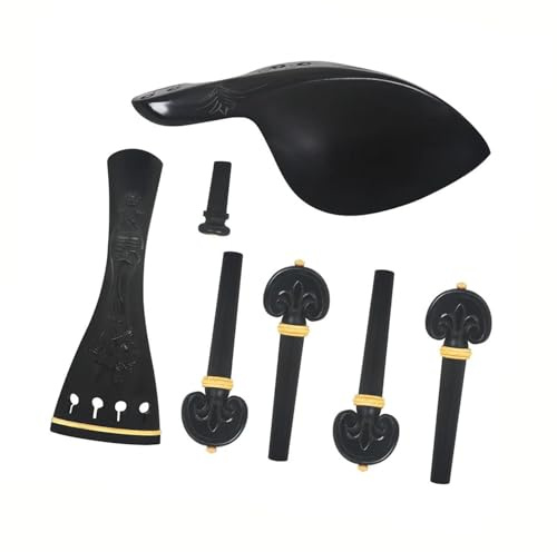 4/4 3/4 Violintillbehör I Ebenholtspräglat Set För Stränginstrument Violintillbehör