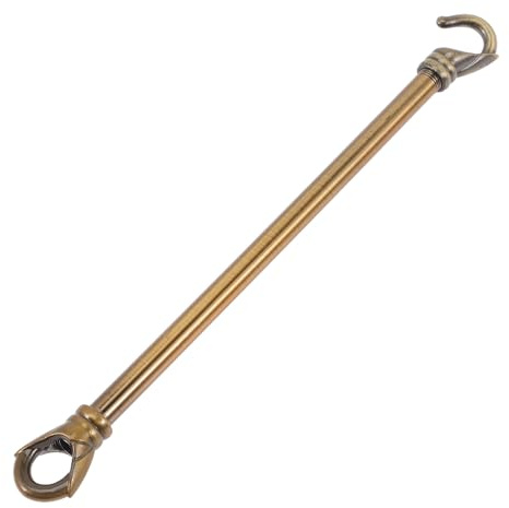 HOODANCOS Asta Portante Lampadario con Tubo 20 CM in Metallo Nero Gancio Sospensione per Lampada da Soffitto Accessorio Plafoniera per Installazione Stabile e Uso Domestico