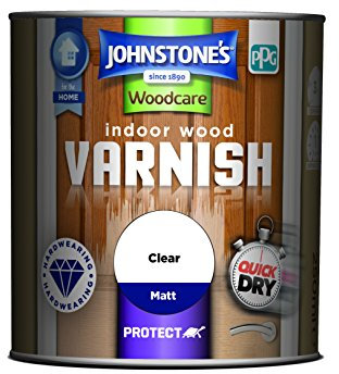 Johnstone's Woodcare Indoor Wood Varnish - Clear 250ml