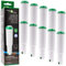 FilterLogic CFL-801B | 12x Filterpatronen kompatibel mit Jura WHITE 60209-68739 - 62911 Wasserfilter für Jura Kaffeemaschine, Kaffeevollautomat - Bj. bis 10-2009 - Steck Filterkartusche