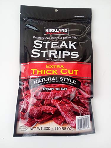 Kirkland Signature Extra Thick Cut Premium Cured & Dried Beef Steak Strips 300g