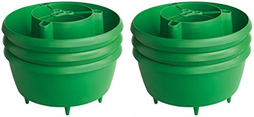 Plant Halos Pots Watering Crop Support Garden Plant Halo (6, Green)
