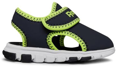 Reebok Wave Glider III, Sandale de Sport Bébé garçon, Vector Navy/Acid Yellow/FTWR White, 23.5 EU