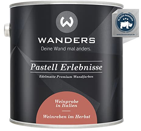 Wanders Peinture murale mate pour meubles de cuisine et meubles 2,5 l – Vigne en automne / rouge brique chaud