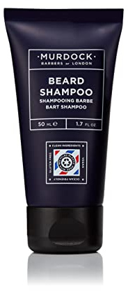 Murdock London Beard Shampoo (Travel Size) | pH Balanced & Sulphate Free | Made in England | 50ml
