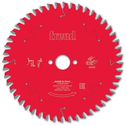 F03FS10058 -FR13W011HC - Hoja para sierra circular portátil inalámbrica FREUD - Ø190 1,45/1 AL30 Z24 BA 25° - Ø10058