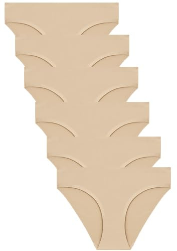 FINETOO 6 Pezzi Slip Senza Cuciture Donna Pantaloni a Vita Bassa Mutande Invisibili Biancheria Intima Sexy Biancheria Intima Comoda Mutandine Bikini Confezione Multipla