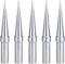 Bestgle Lötspitze, 5 Stück, Lötspitze Conico 0,4 mm, Ersatz, Lötspitzen, Kupfer, vernickelt, anwendbar für Weller WESD51 WES51 WES50