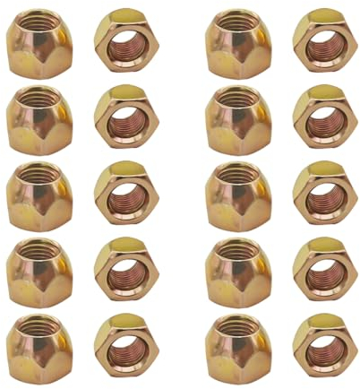 CGEAMDY Excellence - Set di 20 dadi per ruote affusolati a 60°, antiruggine, set di dadi per cerchi in lega, con estremità aperta, dadi di ricambio per cerchioni originali (M12 x 1,5)