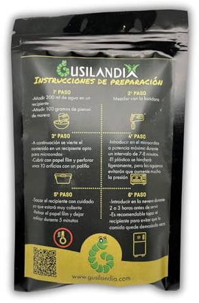 Gusilandia – Pienso de Morera– Comida para Gusanos de Seda – Formato en Polvo - 200 Gramos