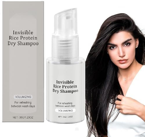 Shampoo Secco Volumizzante Fresco Istantaneo, Gel Invisibile Rinfrescante per Capelli Scuri, Shampoo Naturale Delicato, Gel Volumizzante Profondamente Nutriente, Balsamo Senza Risciacquo da Viaggio