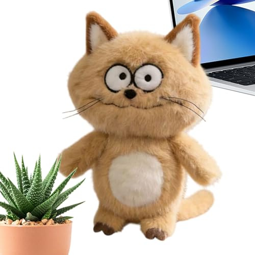 Générique Peluche Chat | Adorable Coussin Doudou à Câlins | Coussin Décoratif Chat en Peluche pour Enfant,pour Salon Chambre Bureau Nursery Enfant Fille Garçon Cadeau