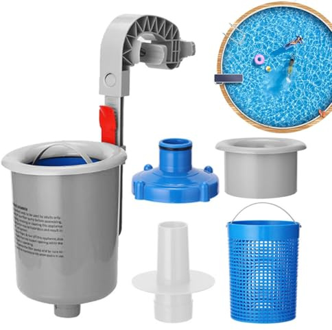 Skimmer Piscina Fuori Terra,Pulitore Pulizia Intensiva | Kit Skimmer Da Piscina Interrata Con Cestello | Estate Utilizzo Quotidiano Galleggiante Alta Resistenza Casa Hotel Appartamento Giardino Cortil