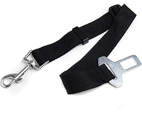 2X Stück Verstellbare Reißfester Sicherheitsgürtel Auto-Gurt für Hunde mit Karabiner & Bolzenhaken zum Anschnallen Ihres Haustiere für mehr Sicherheit während der Fahrt. - Hallenwerk
