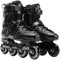 AYES Inline Skates Herren und Damen Professionelle Rollschuhe Fitness Inliner für Erwachsene und Anfänger (Schwarz, 39)