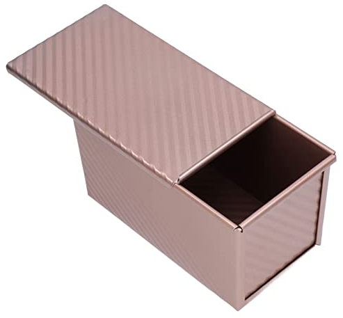 Buachois Teglia Antiaderente per Pane, Stampo per Pane in Cassetta con Coperchio Stampo,Stampo per Pagnotta Antiaderente,Rettangolare Teglie Forno per Torta e Produzione di Pane